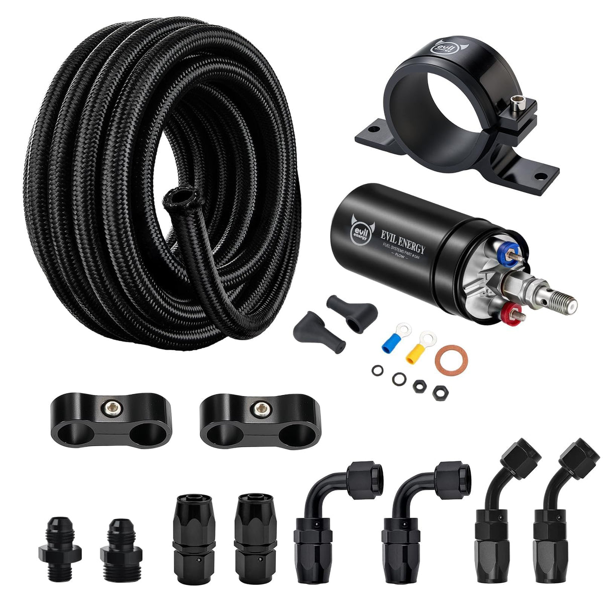EVIL ENERGY front packaging showing complete pump kit and contents for quick identification and confidence