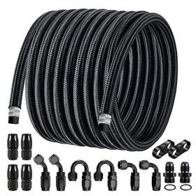EVIL ENERGY front packaging showing complete 6AN fuel line kit and contents for easy selection