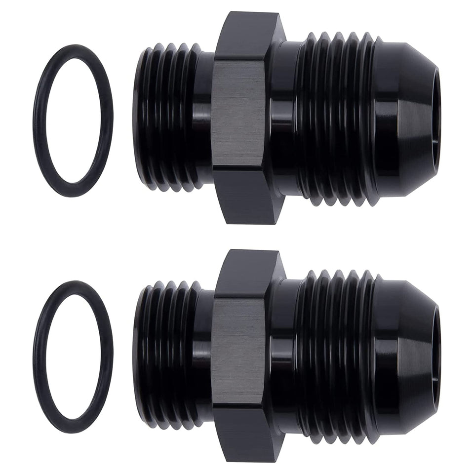 EVIL ENERGY adapter front view showing both 10AN and AN8 ends for easy identification and fit