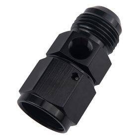 EVIL ENERGY front view adapter showing AN10 male and -10 female swivel, easy gauge addition