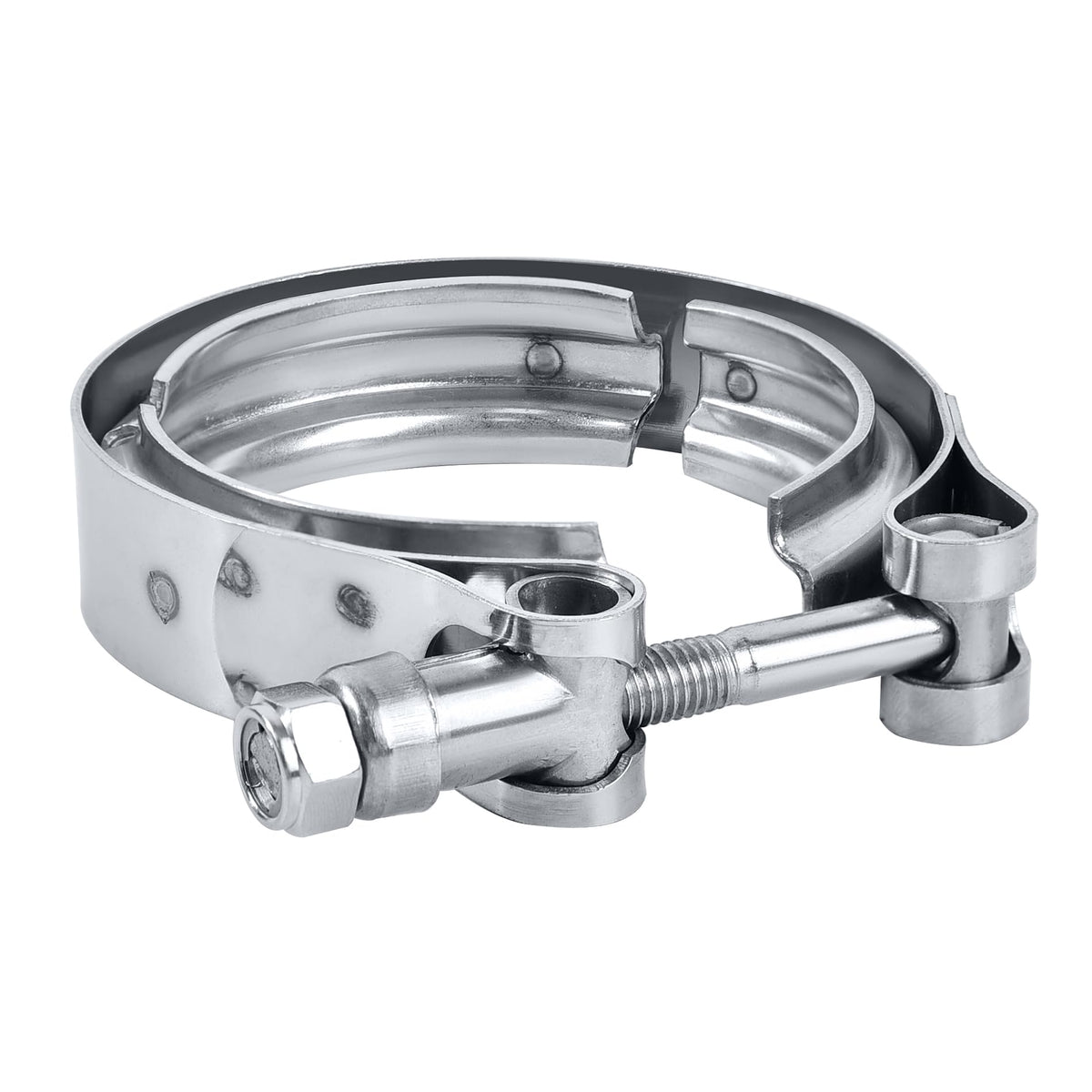 EVIL ENERGY front view of both 3.0 inch clamps showing durable finish and fit