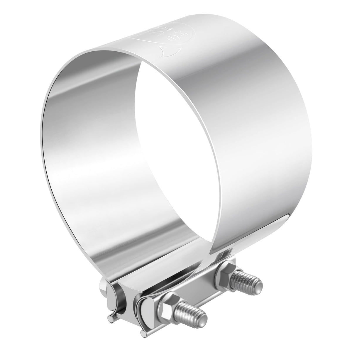 EVIL ENERGY front view of clamp showing full band for secure sealing