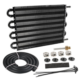 EVIL ENERGY front view cooler showing compact aluminum core and black finish for durability