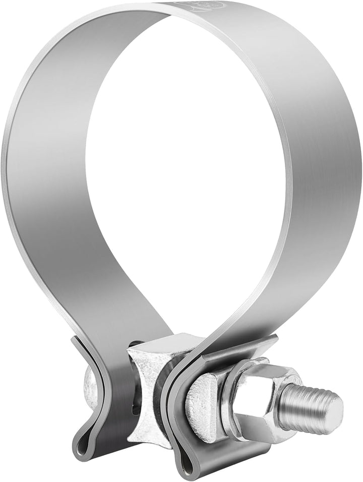 EVIL ENERGY front view of clamp showing strap and bolt, durable fit benefit