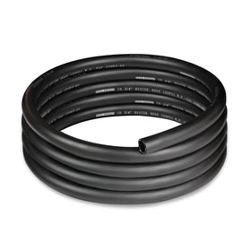 EVIL ENERGY front view of 3/4 inch heater hose showing full 10ft length and black finish benefit: easy replacement