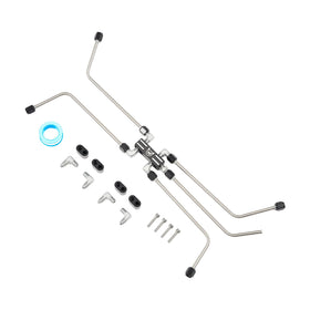 EVIL ENERGY front manifold view showing ports and robust construction benefit durability