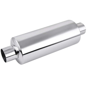 EVIL ENERGY muffler front view showing polished housing and deep-tone promise