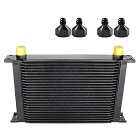 EVIL ENERGY front view of oil cooler showing compact cooling surface and mounting benefit