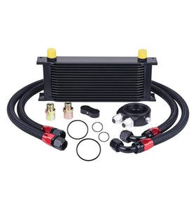 EVIL ENERGY front view oil cooler showing compact universal fit and airflow benefit