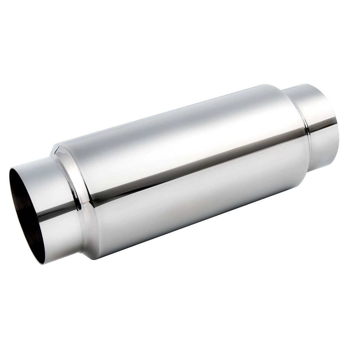 EVIL ENERGY front view showing muffler profile and inlet outlet, demonstrates fit