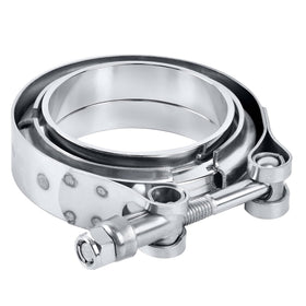 EVIL ENERGY front view of 3.5 inch V-band clamp showing fit and finish for fast installs