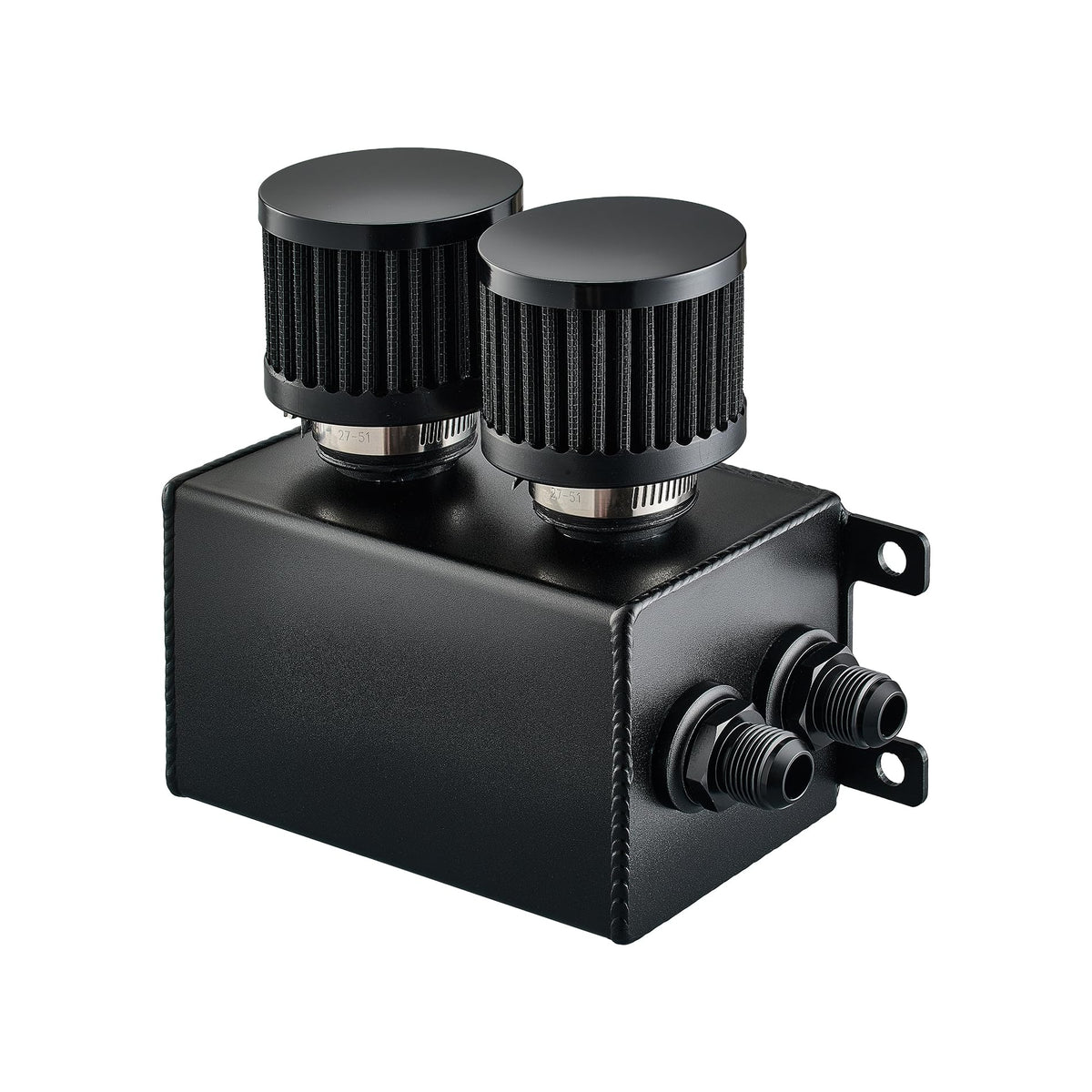 EVIL ENERGY front view showing dual breathers and durable aluminum finish for reliable separation
