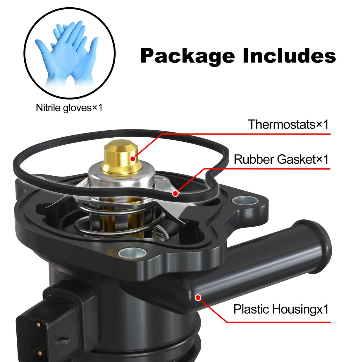 EVIL ENERGY gasket and nitrile gloves package for clean installation and reliable sealing