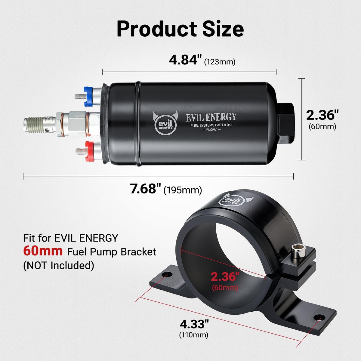 EVIL ENERGY hardware and adapters laid out for quick installation and fewer trips
