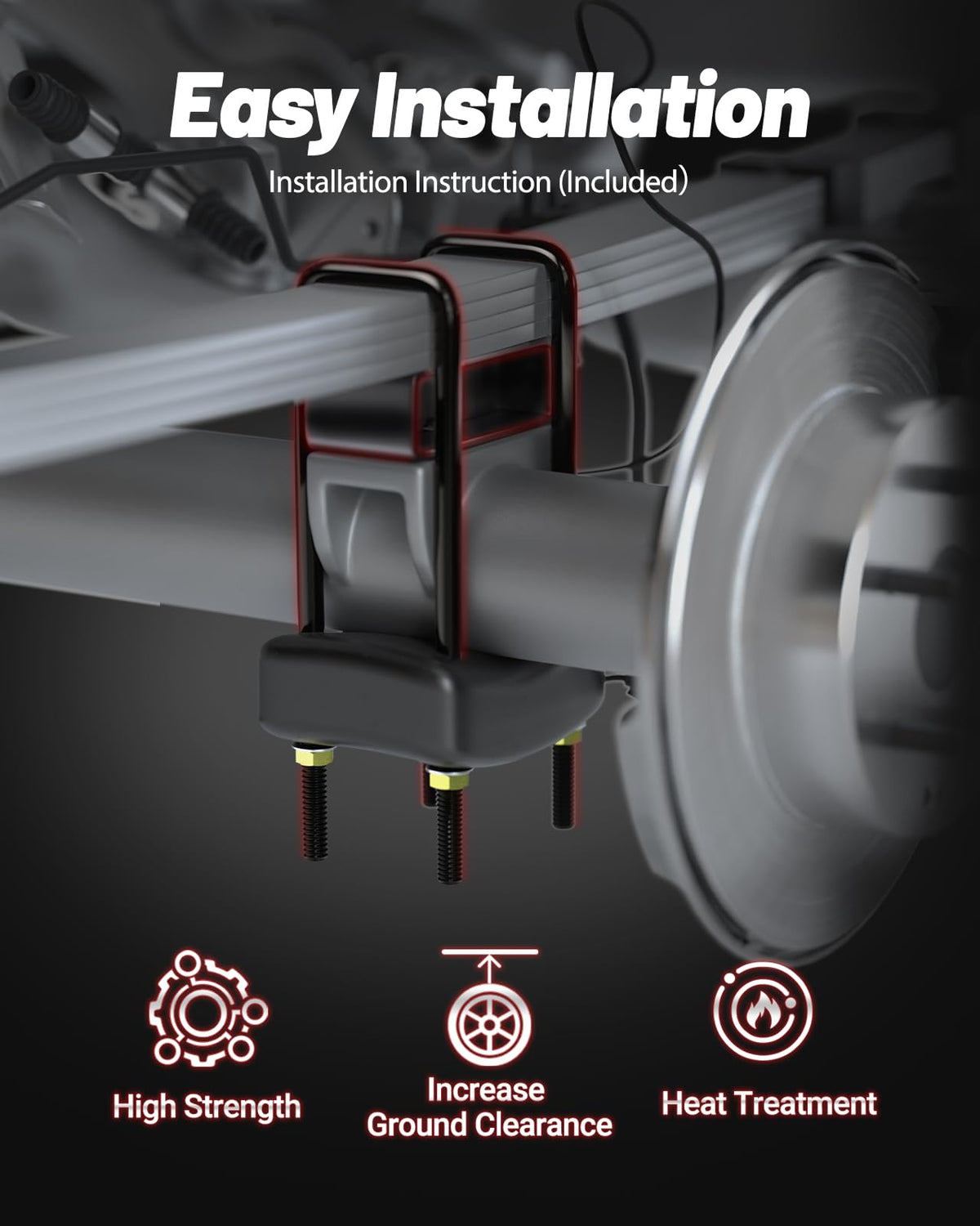 EVIL ENERGY hardware and 12.9-grade bolts laid out for easy installation