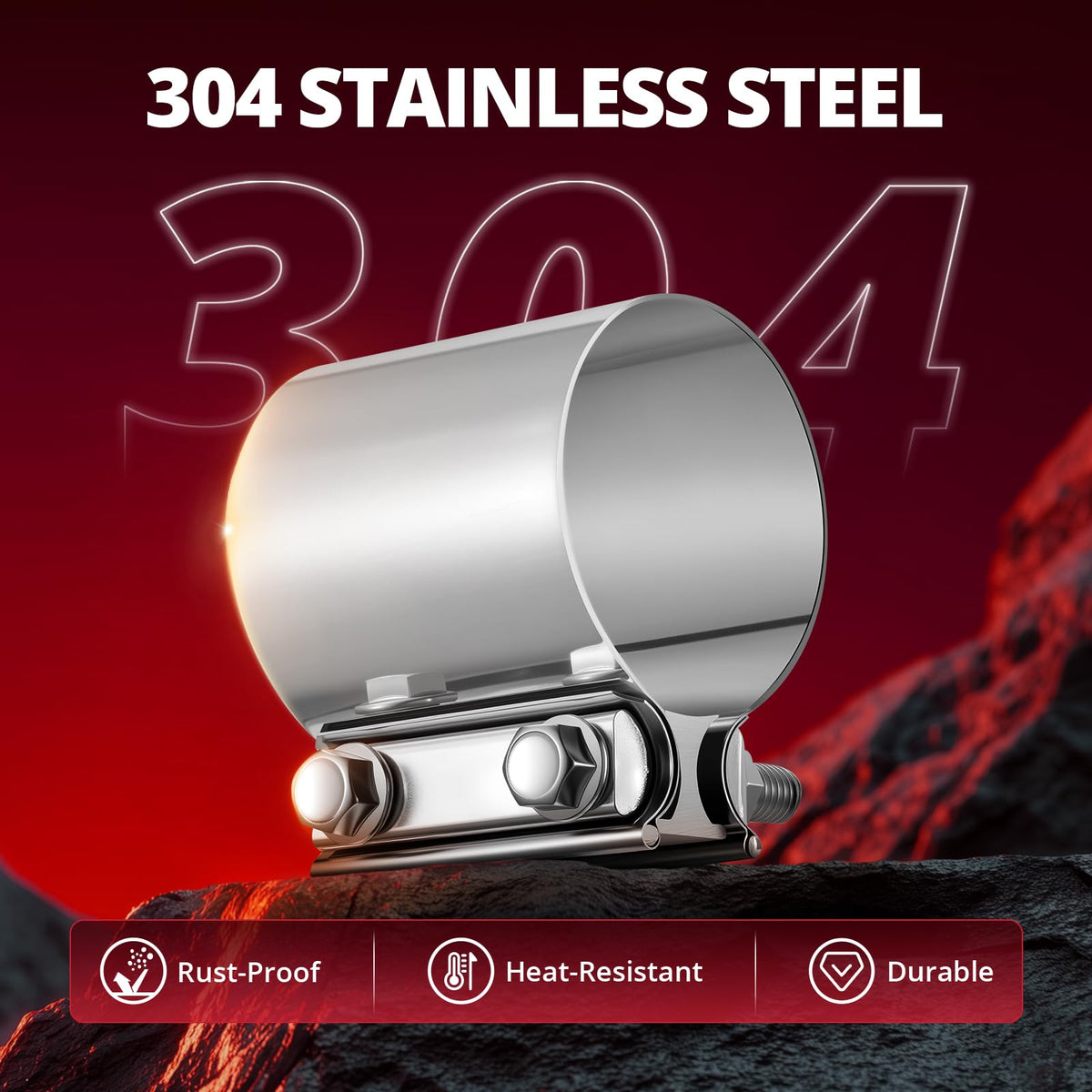 EVIL ENERGY zinc-plated M10 bolt and nut hardware close view, easy-install benefit