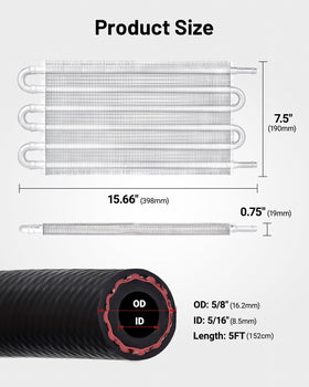 EVIL ENERGY CPE hoses and clamps detail for secure 5/16" connections and durability