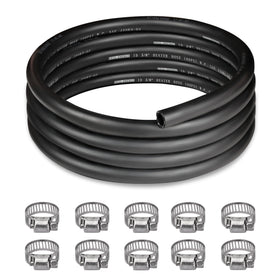 EVIL ENERGY hose coil front view showing full 10ft length and tidy packaging benefit