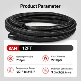 EVIL ENERGY 90° swivel hose end fitted showing leak-resistant seal