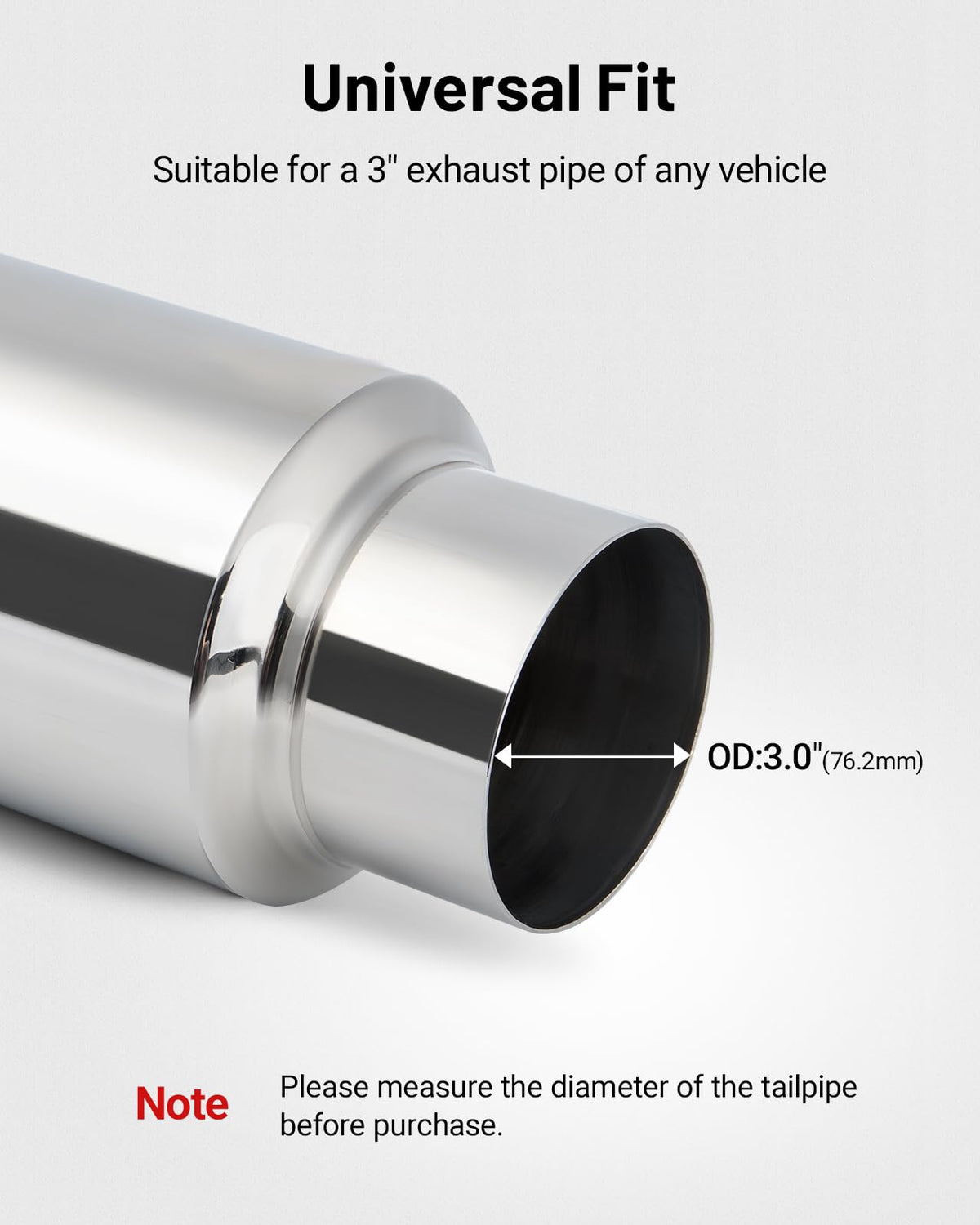EVIL ENERGY 3-inch inlet connection detail showing fitment and easy install benefit