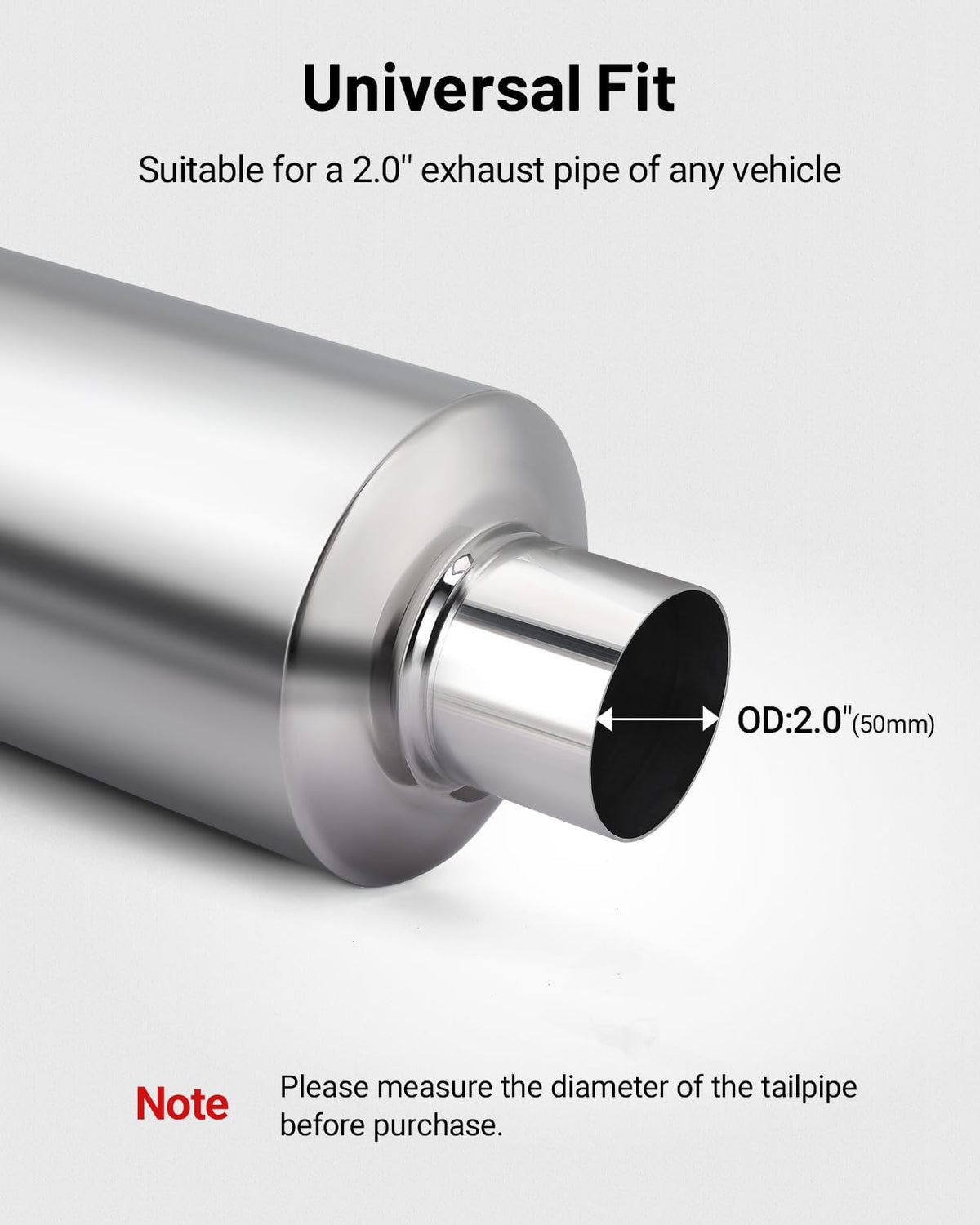 EVIL ENERGY inlet and outlet ends clear view for precise 2.0 inch fitment