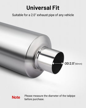 EVIL ENERGY inlet and outlet ends clear view for precise 2.0 inch fitment