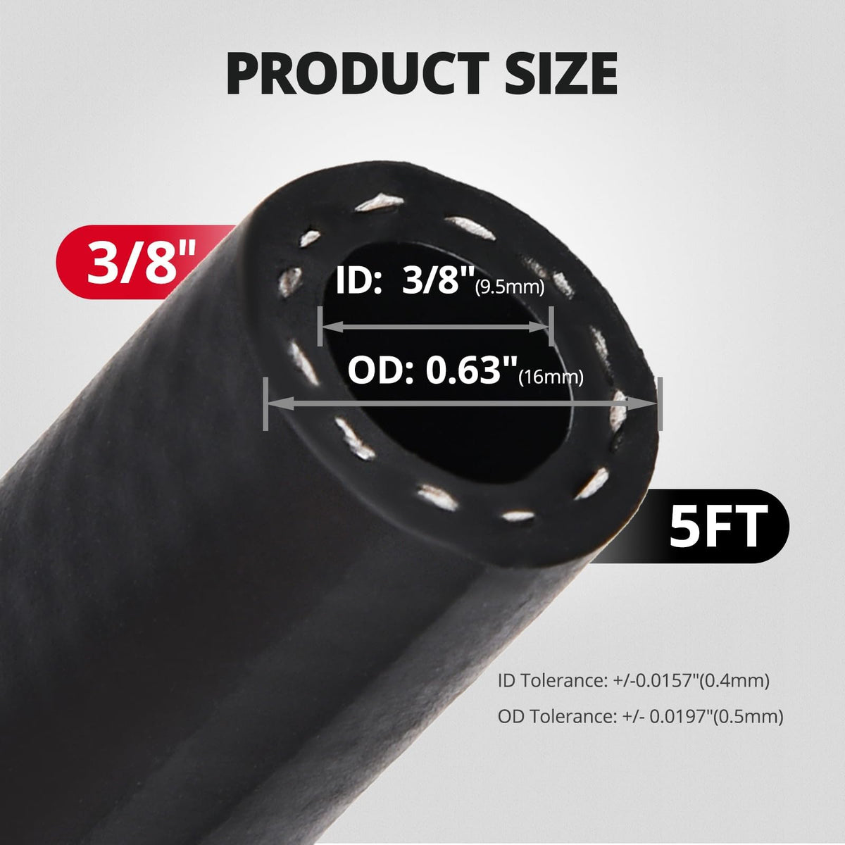 EVIL ENERGY cross-section of NBR inner tube showing fluid compatibility benefit