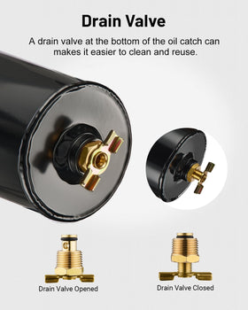 EVIL ENERGY catch can installed in engine bay demonstrating tidy routing and space-saving fit
