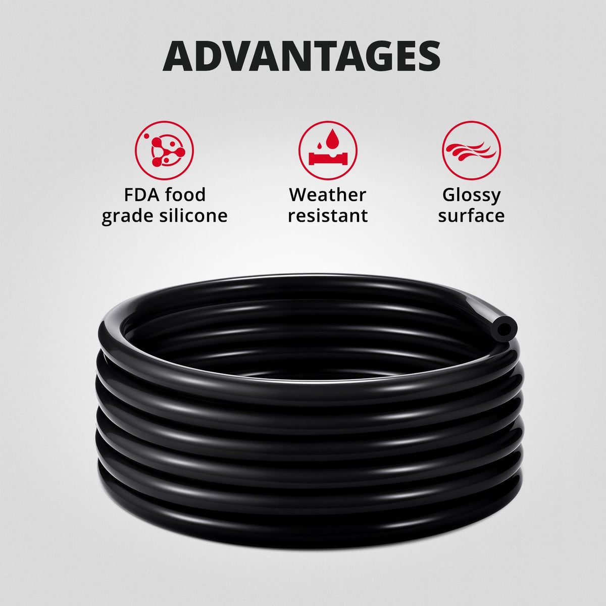 EVIL ENERGY vacuum hose routed under car hood demonstrating heat resistance and fit
