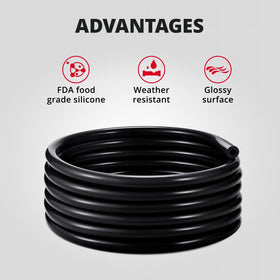 EVIL ENERGY vacuum hose routed under car hood demonstrating heat resistance and fit