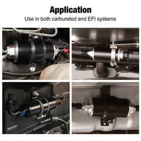 EVIL ENERGY label and flow arrow close-up ensuring correct installation direction