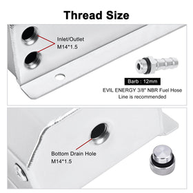 EVIL ENERGY clear level hose close-up to quickly check coolant levels