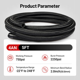 EVIL ENERGY nylon braid texture close-up protecting hose from abrasion