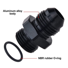 EVIL ENERGY image of ORB side with NBR O-ring and 10AN threads for secure pressure seal