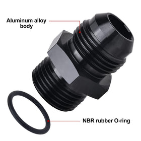 EVIL ENERGY image of NBR O-ring seated in ORB counterbore showing leak-resistant seal advantage