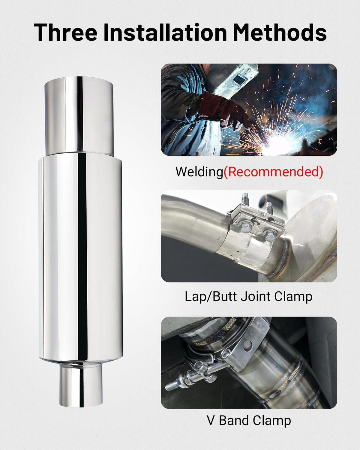 EVIL ENERGY 4 inch outlet polished tip showing bold visual finish and exhaust flow