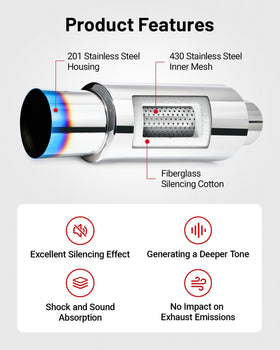 EVIL ENERGY outlet profile with scale showing 4-inch tip and visual presence
