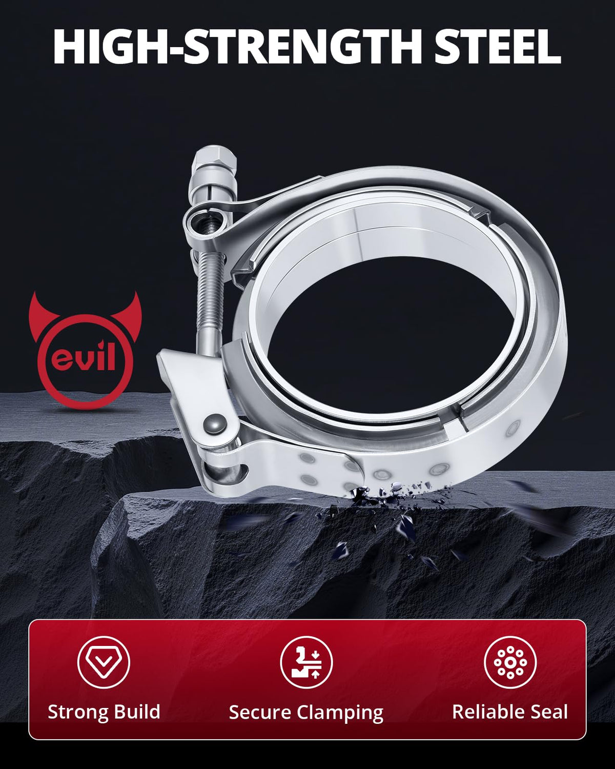 EVIL ENERGY recessed lip on flange centering tubing for accurate fitment
