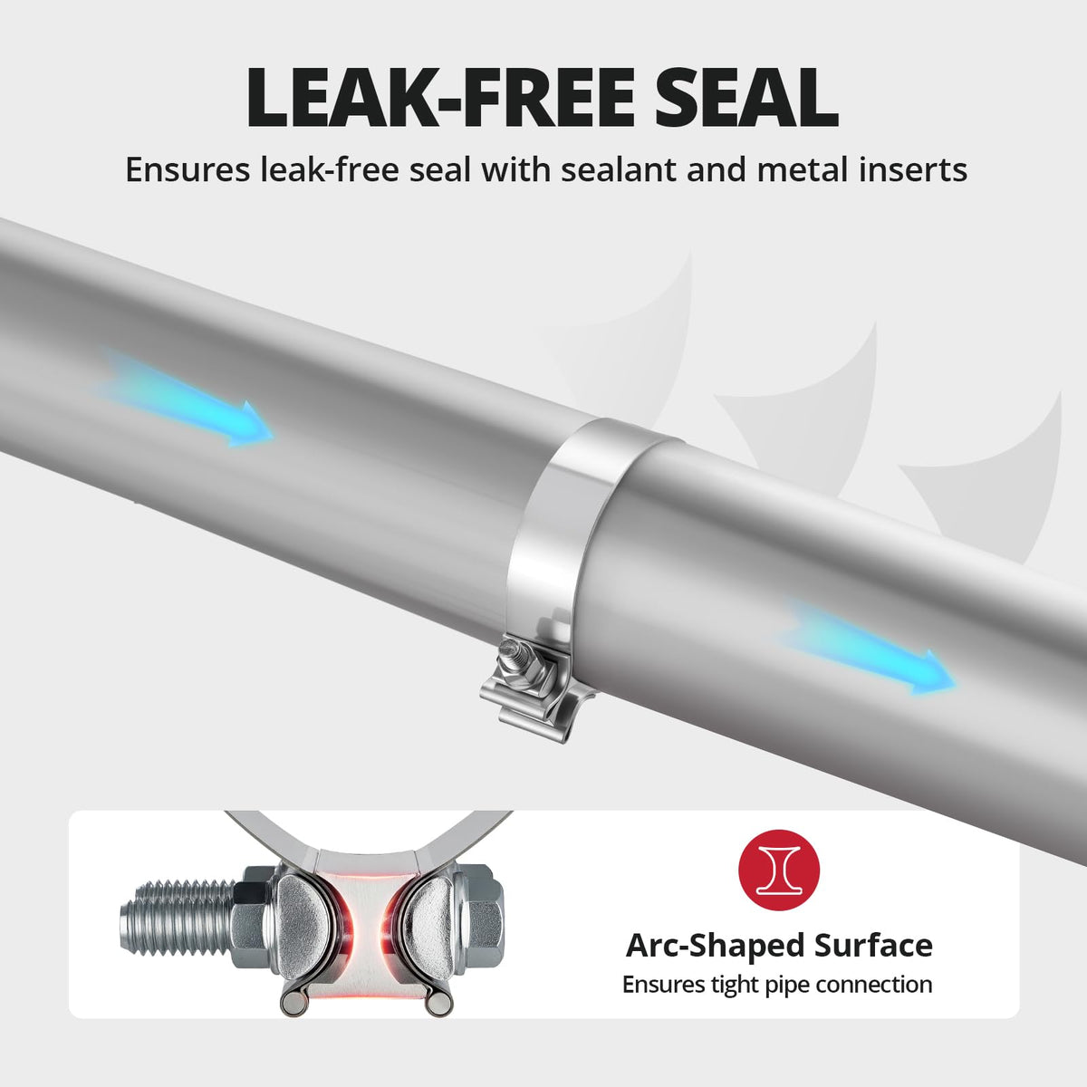 EVIL ENERGY clamp next to coin for scale showing compact 2.25-inch fit