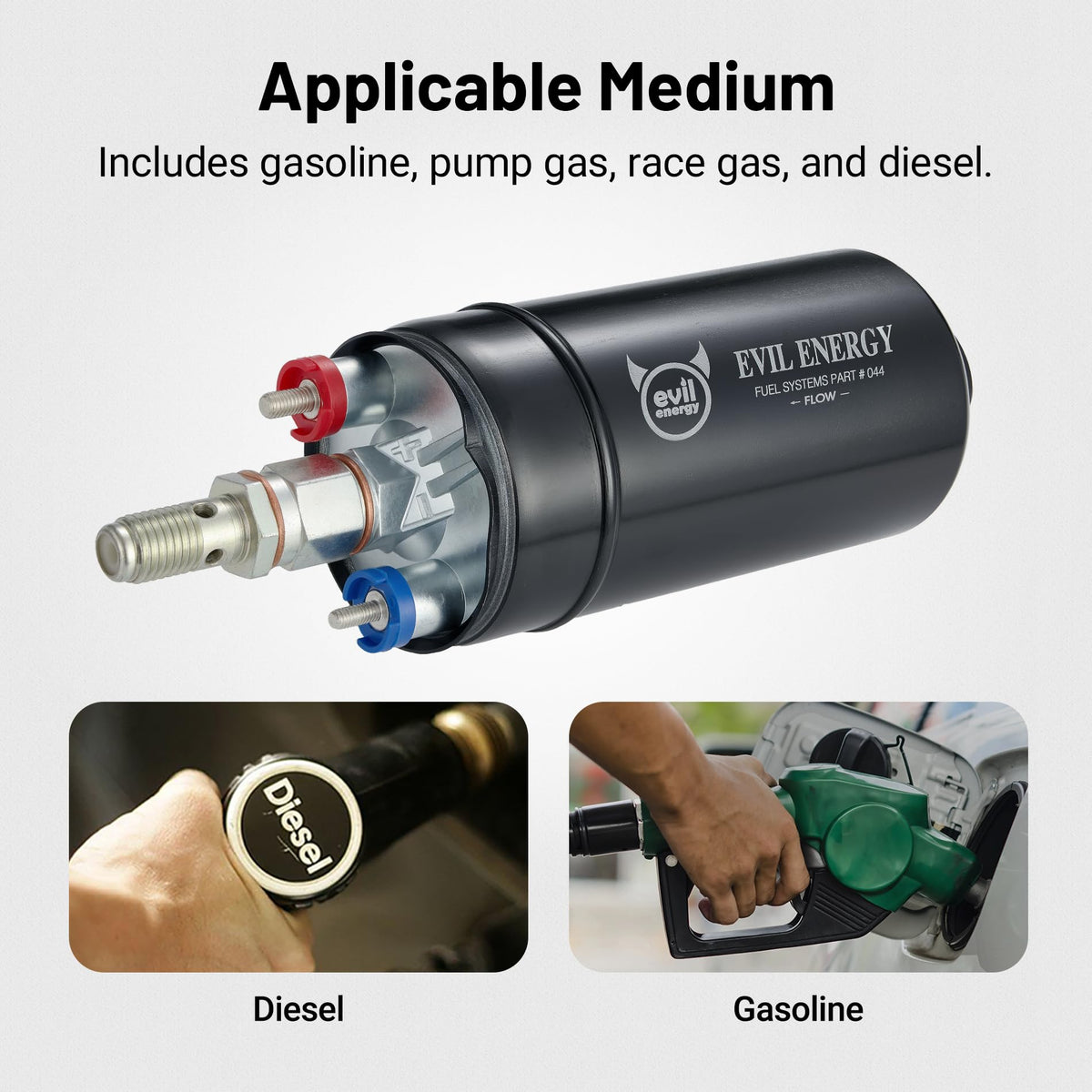 EVIL ENERGY size comparison in hand indicating compact, space-saving design