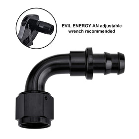 EVIL ENERGY fitting beside ruler showing scale for correct sizing benefit