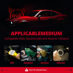 EVIL ENERGY stainless braided fuel lines included for durable, leak-resistant connections