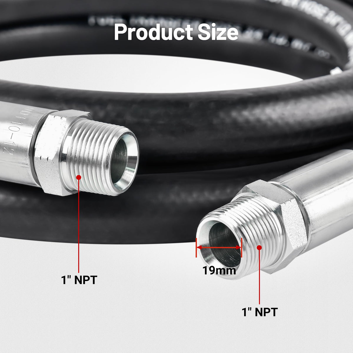 EVIL ENERGY stainless steel braid close-up highlighting reinforcement and pressure safety