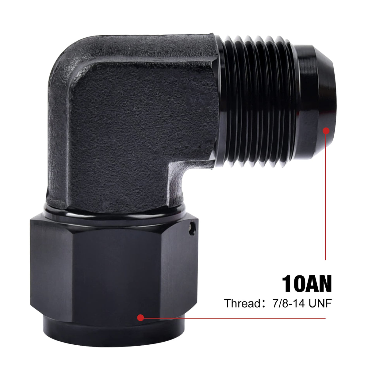 EVIL ENERGY adapter installed on hose demonstrating 360° swivel, simplifies alignment
