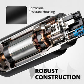 EVIL ENERGY texture and label detail indicating model and pressure ratings