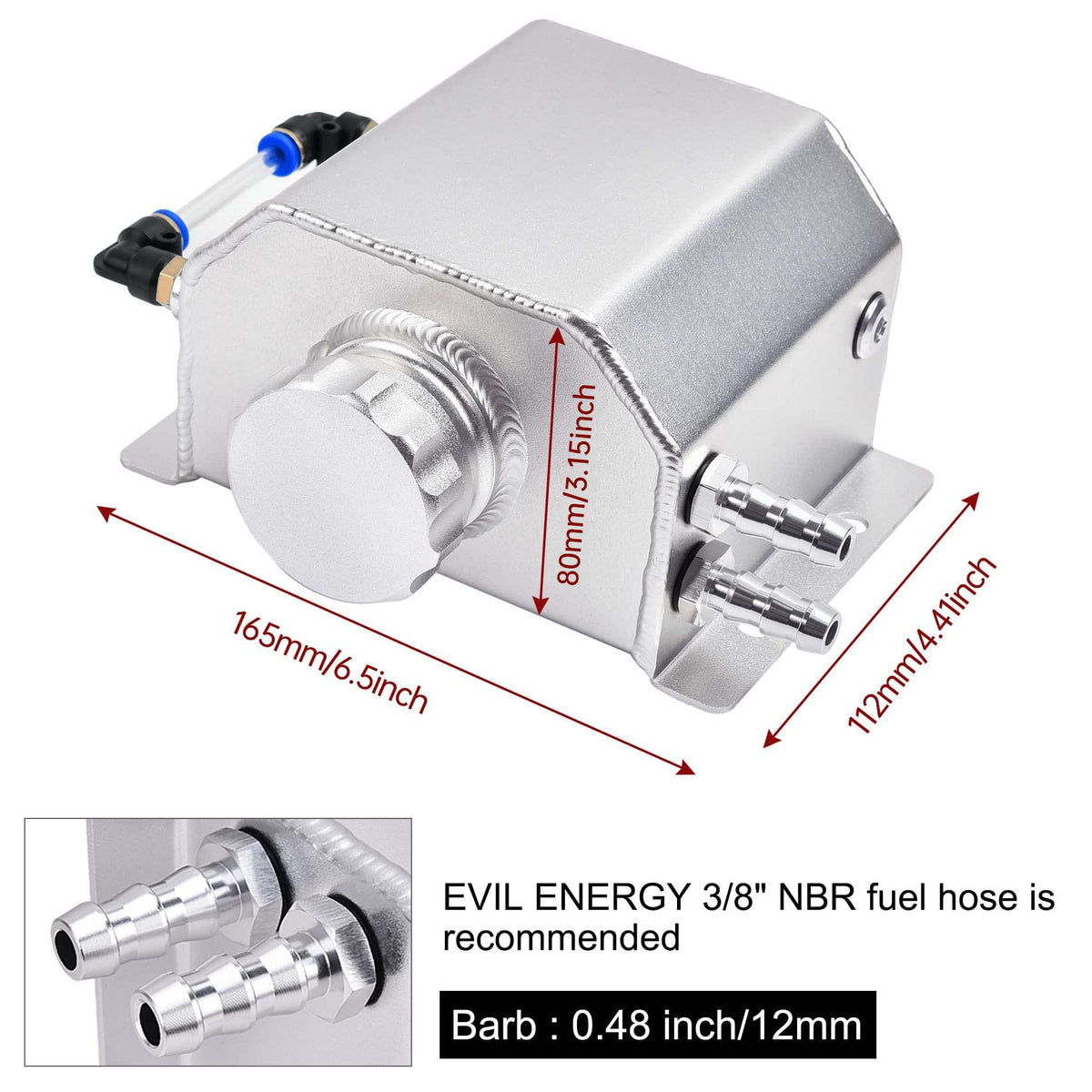 EVIL ENERGY top cap and M14*1.5 thread detail for leak prevention