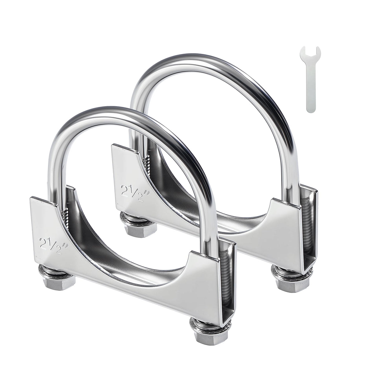 EVIL ENERGY front view of clamp showing durable stainless construction for secure joins