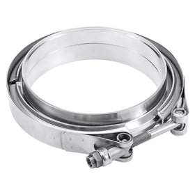 EVIL ENERGY front view of V-band clamp showing secure fit and durability
