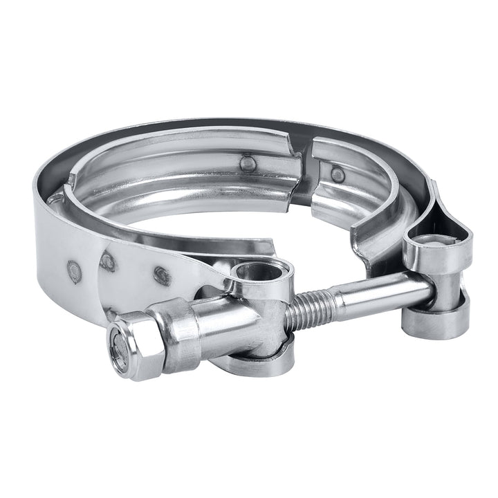 EVIL ENERGY clamp front view showing sturdy stainless steel build and secure fit
