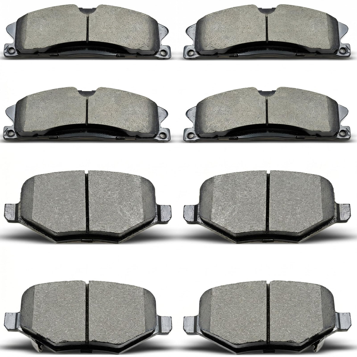 evkingauto packaging showing 8-piece brake pad kit and part numbers for easy verification
